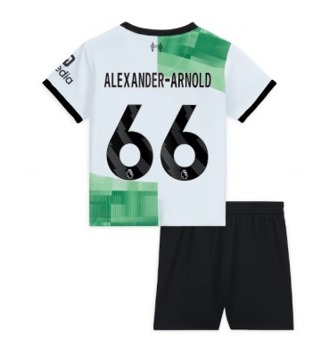 Liverpool Alexander-Arnold #66 Bortaställ Barn 2023-24 Kortärmad (+ Korta byxor)